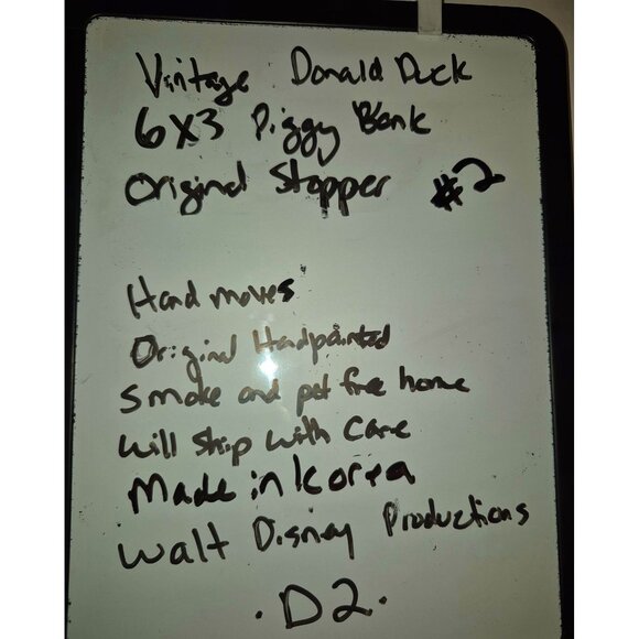 Vintage Donald Duck Rubber Toy Figure Piggy Bank - Picture 8 of 8